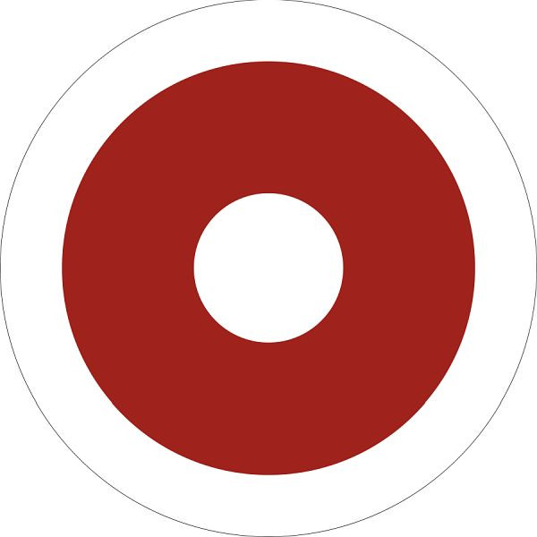 Moedel Orientierungsschild für automatische Brandmelder, Folie, Ø 65 mm, 57513