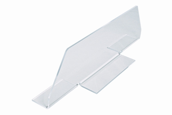 Schneider Thekenabtrennung aus Acryl PMMA, Breite 560 mm x Höhe 170 mm, transparent, 172710