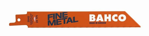 Bahco Säbelsägeblätt, Sandflex®, Bimetall, Satz für Feinmetall 24 ZpZ, 100 mm, 2 Stück/Verpackung, 3940-100-24-ST-2P
