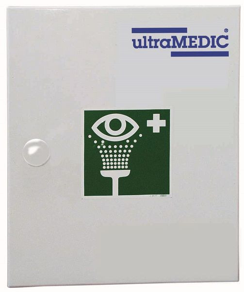 ultraMEDIC Augenspülschrank ultraCASE "010" mit Augenspülset, ohne Inhalt, weiß, mit Magnetverschluss, SAN-0200-10-A