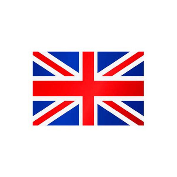Stein HGS Länderflagge Großbritannien, 300 x 120 cm (Hochformat), mit Kunststoff-Karabiner, FlagTop 110 g/m², für Fahnenmasten 7 m, mit Hohlsaum für Ø 4 cm Ausleger, 27866
