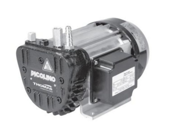 Gardner Denver Thomas Drehschieberpumpe PICOLINO DTE 3 m³/h, Vakuumaggregat, 58 l/min, 1 bar, 230V, ölfrei, 25140210