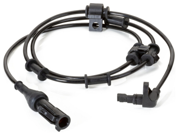HELLA Sensor, Raddrehzahl, 2-polig, Vorderachse, Kabel: 1230mm, mit Halter, 6PU 230 040-611