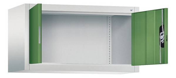 C+P Aufsatzschrank Acurado, H500xB930xT400mm, Farbe: Lichtgrau / Resedagrün, Muldengriff, 9264-000 S10223
