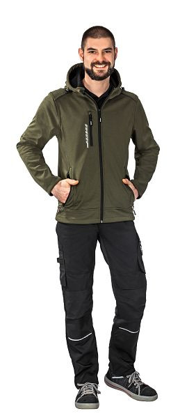 Planam Outdoor Hawk Softshelljacke, oliv, Größe 4XL, 3358068