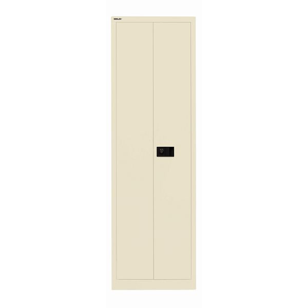 Bisley Flügeltürenschrank UNIVERSAL, 4 Fachböden für 5 Ordnerhöhen, Breite 600 mm, 669 hellelfenbein, E782A04B6669