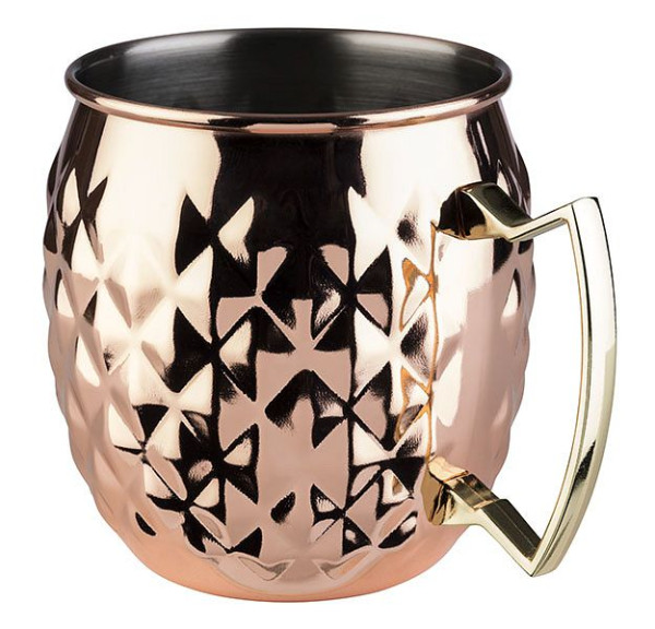APS Becher -MOSCOW MULE-, Ø 9,5 cm, Höhe: 10 cm, Edelstahl, Kupfer-Look, Volumen: 0,5 Liter, 93332