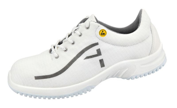 ABEBA ESD-Berufsschuhe uni6 Halbschuh weiß ESD, O2, Ristbereich mit Schnürung, Atmungsaktives Textil, 36729-39