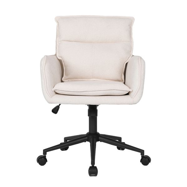 HOME DELUXE Bürostuhl CORA - Webstoff, Farbe Beige, 59115