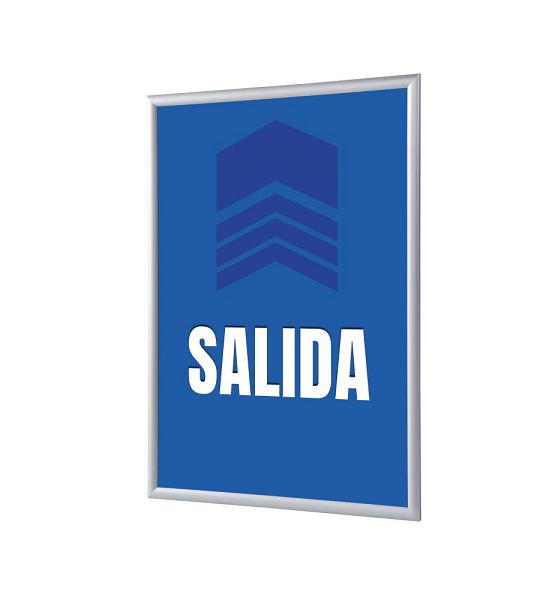 Showdown Displays Klapprahmen A4 Komplettset Ausgang Blau Spanisch, KRA4G25LPPI480