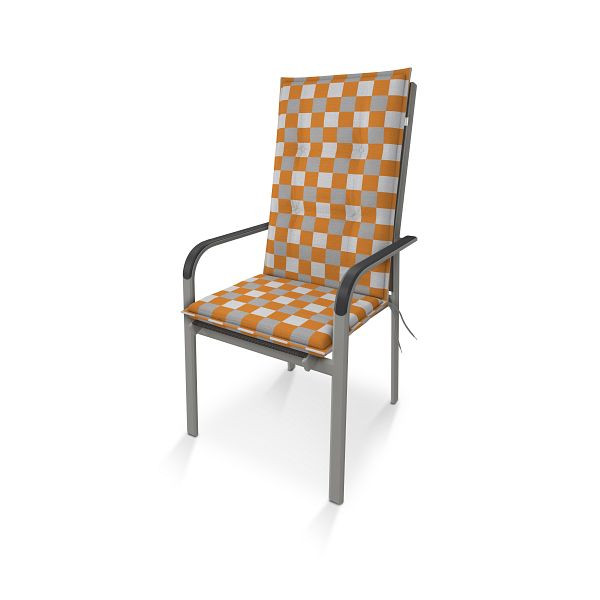 doppler Hochlehner LIVING ca. 119x48x6 cm, orange, grau Karo, 5122154902