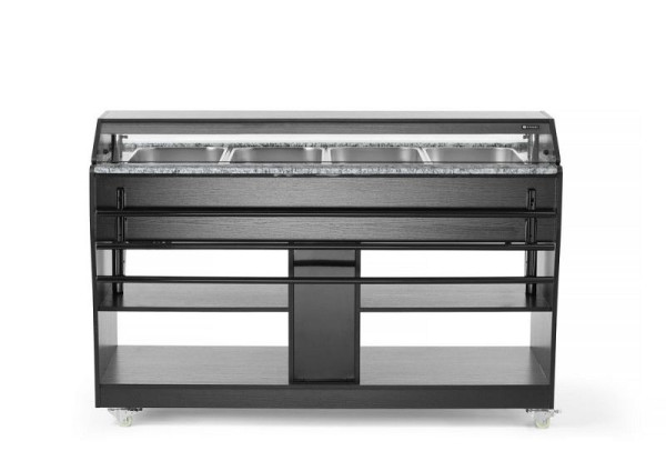 Hendi Buffet-Theke beheizt, GN 1/1, 1490x765x(H)1370mm, 274064