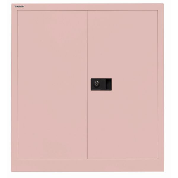 Bisley Flügeltürenschrank UNIVERSAL, 1 Fachboden für 2 Ordnerhöhen, Breite 914 mm, 620 pastellpink, E402A01620