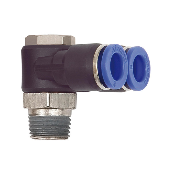Riegler Y-Winkelsteckverschraubung »Blaue Serie«, drehbar, R 1/4 außen Ø 6mm, 135656