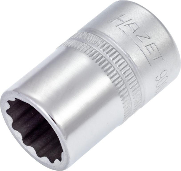 Hazet Steckschlüsseleinsatz, Doppelsechskant, Vierkant hohl 12,5 mm (1/2 Zoll), Außen-Doppel-Sechskant-Tractionsprofil, 5/8 ", 900AZ-5/8