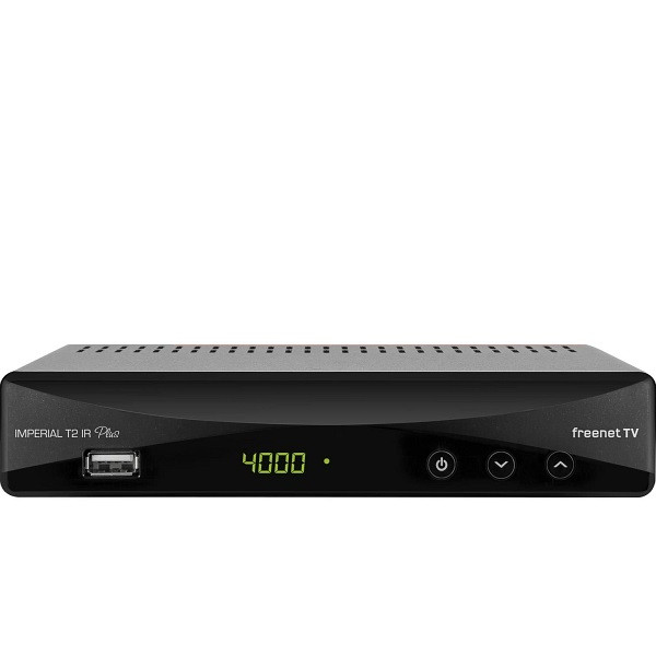 DigitalBox T2 IR Plus DVB-T2 HD Receiver inkl. 12 Monate freenet TV und PVR Funktion, 77-560-00-12