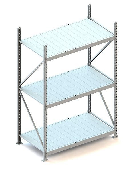 Meta MINI-RACK GR 2200x1400x800 mm, verzinkt, mit Stahlpaneele, Bodenanzahl: 3, 20051228
