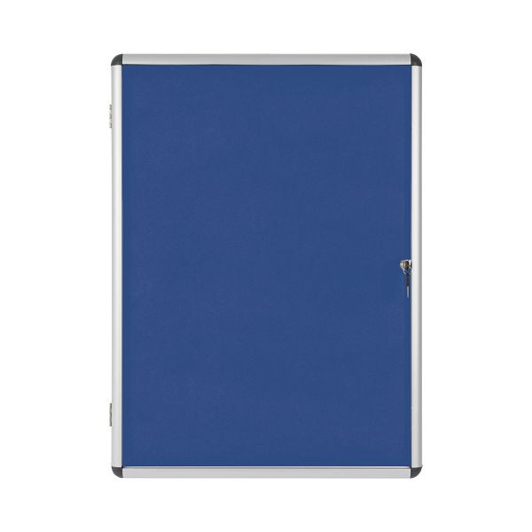 Bi-Office Indoor-Schaukasten Blauer Filz 9xA4, VT630107150
