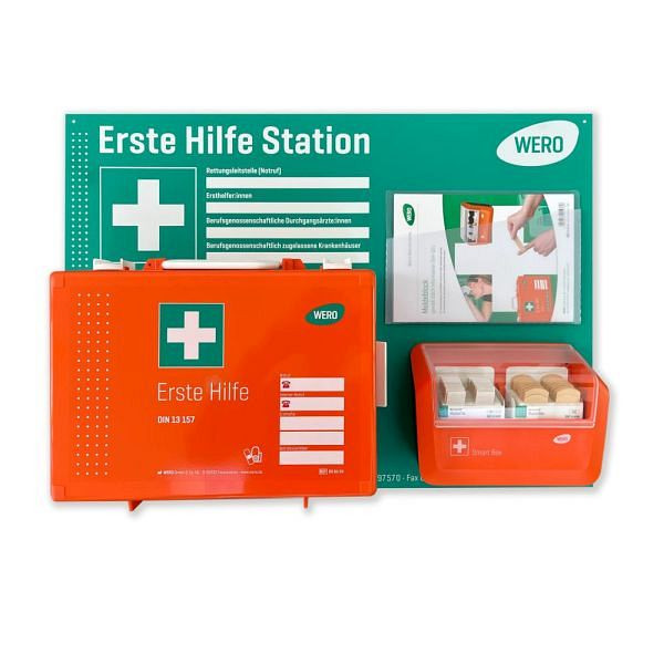 WERO Erste Hilfe Station Komplett-Set, 210280, 4052677065680