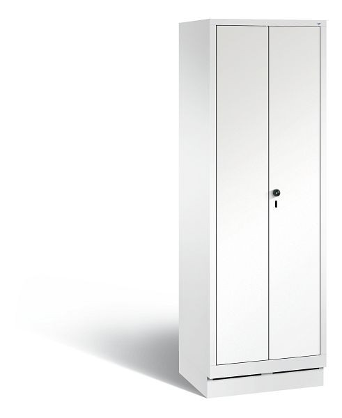 C+P Spind Evolo, 2 Abteile, H1800xB610xT500 mm, Weiß/MDF Weiß, 48160-20 S10218