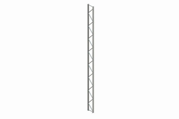 Meta Ständer 120/20 9900x800 mm, verzinkt, für Palettenregal MULTIPAL, 20095100