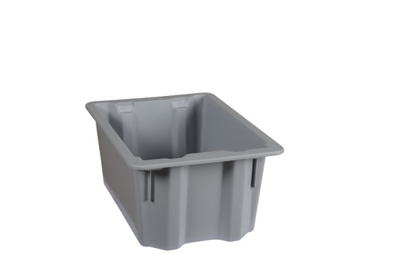 Plastipol-Scheu K 400/1 POLYBOX PP GRAU, 400 mm x 280 mm x 180 mm, 28410016
