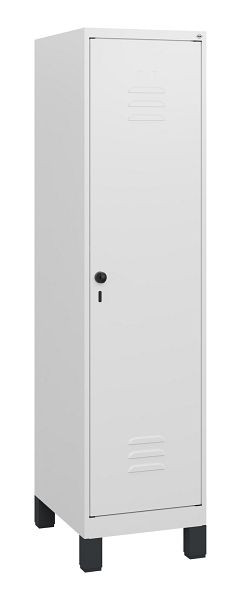 C+P Umkleidespind Classic PLUS, Füße, 1630x400x500mm, 9016/9016, Drehriegel, 0800105-12 S10014