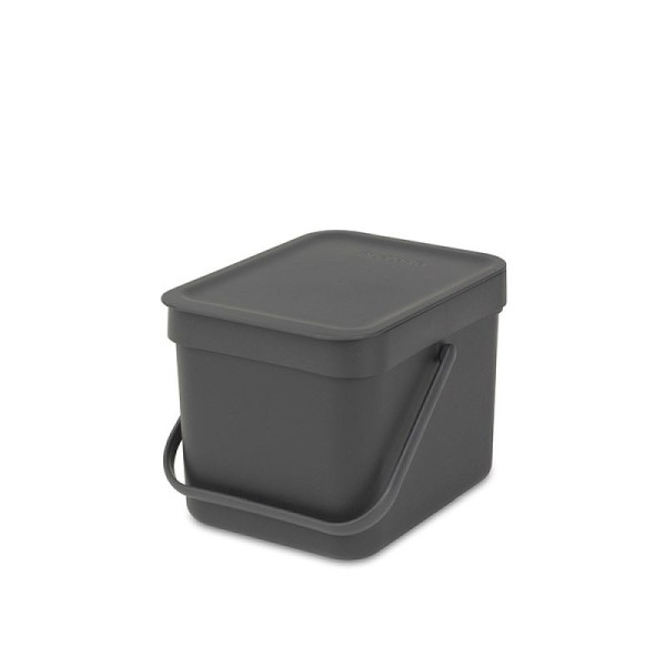 STEIN HGS Abfallsammler Sort & Go, grau, Gesamthöhe 181 mm, 6 Liter, 83478.0005