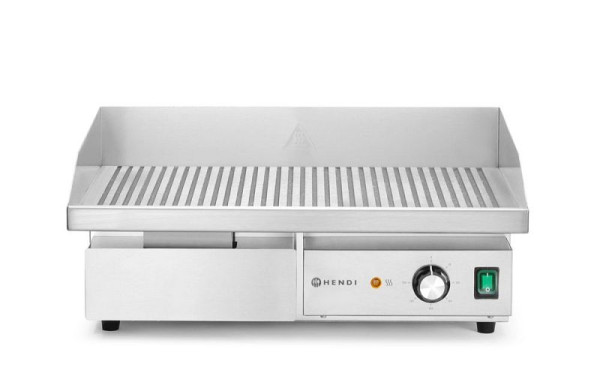 Hendi Grillplatte Gerillt, Budget Line 230V 3000W, 154984