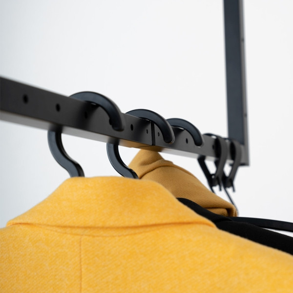 HOME DELUXE Kleiderbügel RACK schwarz VE: 20 Stück, 51460, 4058166270665