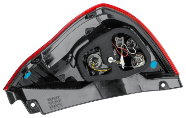HELLA Heckleuchte, Hybrid, für u.a. Ford Fiesta VI (CB1, CCN), ECE, für Rechtsverkehr/für Linksverkehr, links, 2SD 354 850-011