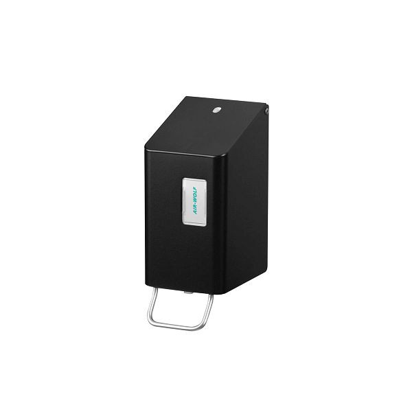Air Wolf Seifen- und Desinfektionsmittelspender, Wandmontage, Schwarz, 250 ml, Edelstahl, Serie Omega, 29-086