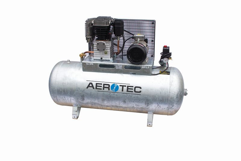 AEROTEC N59-270 Z PRO liegend - 400 Volt verzinkt Kompressor ölgeschmiert, 2005322