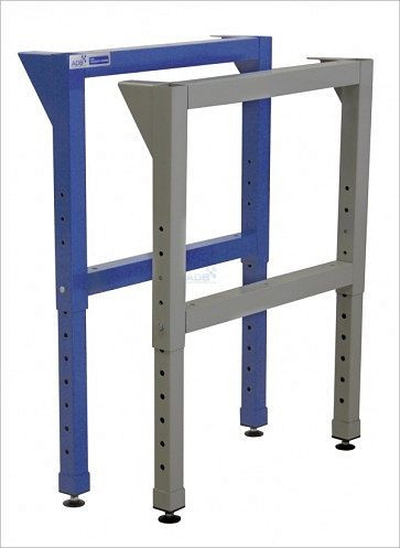 ADB Werkbankfuß höhenverstellbar, H600-1000 x T700 mm, höhenverstellbar, grau, RAL 7035, 42538