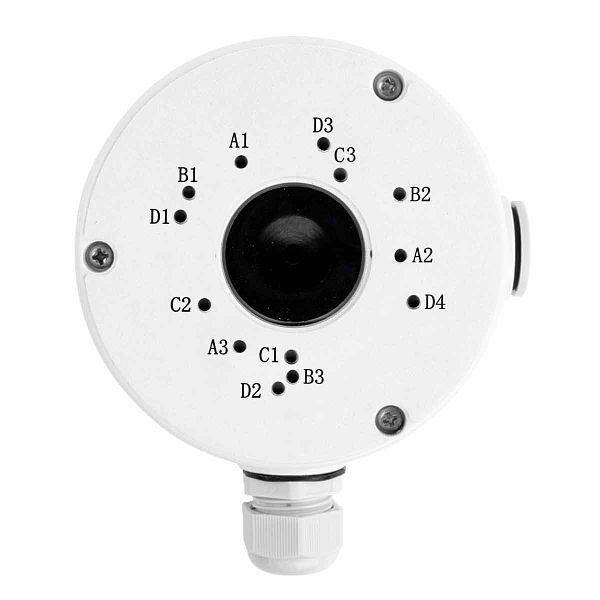 REOLINK Junction Box B10 wetterfeste Anschlussdose/Montageplatte für Bullet Überwachungskameras (weiß), rllb10
