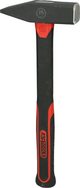 KS Tools Schlosserhammer mit Fiberglasstiel, 600g, 142.1403