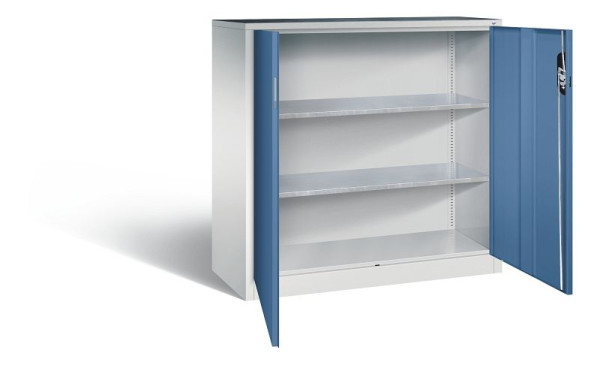 C+P Werkzeugschrank Acurado, H1200xB1200xT500mm, Farbe: Lichtgrau / Fernblau, Muldengriff, 8531-000 S10158