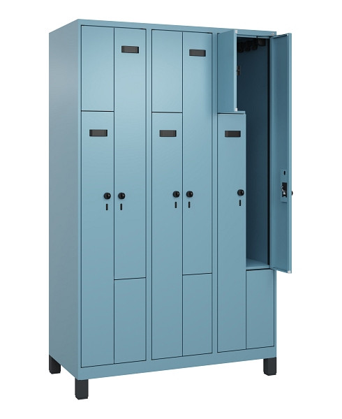 C+P Z-Spind Evolo PLUS, Füße, 6 Fächer, 1950x1200x500mm, 0010/0010, Drehriegel, 049013-326 S10016
