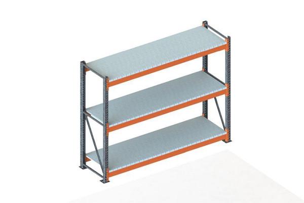 Meta Großfachregal GR 2200x2700x800 mm, verzinkt/RAL 2001, 20077533