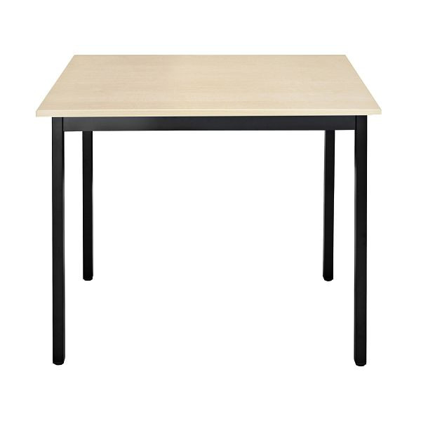 Bisley Mehrzwecktisch, Breite 700 mm, Tiefe 600 mm, 19mm Tischstärke, 333 schwarz x MP ahorn, MT0706MP333