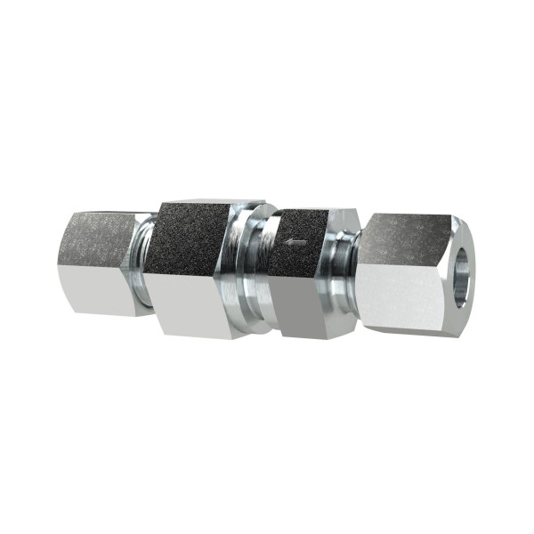Riegler Rückschlagventil, Rohr-AØ 6mm, PN max. 400, Stahl verzinkt, 159410