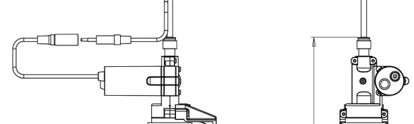 Benkiser Pumpe für Seifenspender Multifeed / 6L Tank inkl. Halterung, 180° Anschluss, Schlauchlänge 3m, 0160186