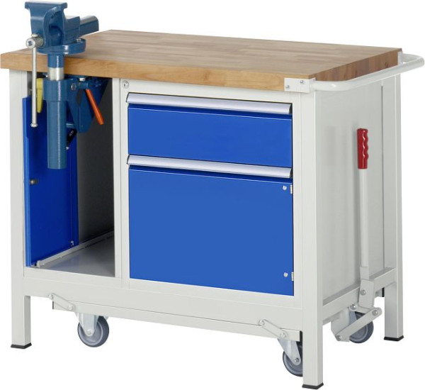RAU Absenkbare Werkbank 8000 - Modell 8181, B1000 x T700 x H880 mm, 15-8181A2-107B4F.11