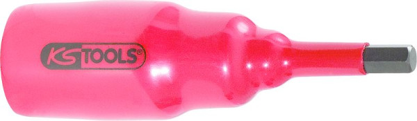 KS Tools 3/8" Bit-Stecknuss mit Schutzisolierung für Innensechskant-Schrauben, kurz, 8mm, 117.1738