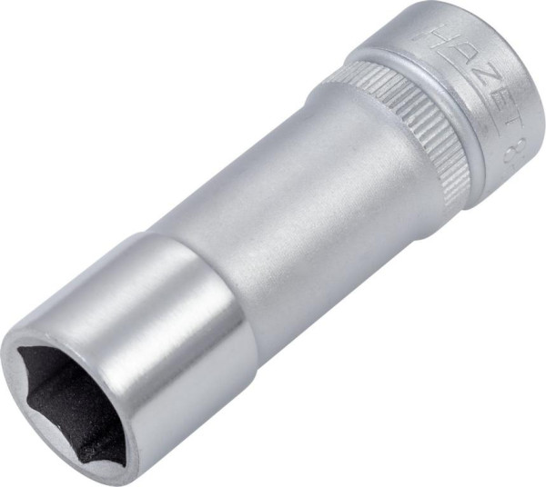 Hazet Steckschlüsseleinsatz, Sechskant, Vierkant hohl 10 mm (3/8 Zoll), 12 mm, Lange Ausführung Mit Rändelung, 880LG-12