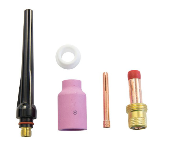 ELMAG WIG- Gaslinsen-Zubehör-Set (5-teilig), 2,4 mm für SR 17-18-26, 59400