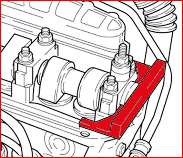 KS Tools Motoreinstell-Werkzeug-Satz für VAG / Volvo, 2-teilig, 400.1725