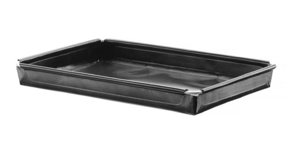 Hendi Hochgeschwindigkeits-Backblech, Antihaftbeschichtung, verstärkt, Schwarz, 290x190x(H)30mm, 808337