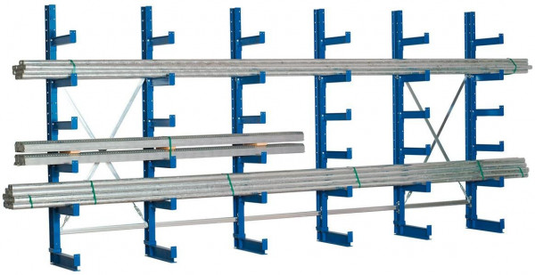 Regalwerk KARL-Kragarmregal - TYP 2 - 750 kg verstellbar HxB 2000x1000mm - einseitig, B6-40102-40