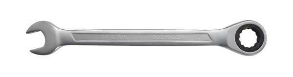 SW-Stahl Gabelringratschenschlüssel, 24 mm, 03510L-24, 4033592134705